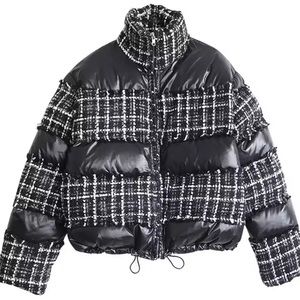 Quilted bomber jacket